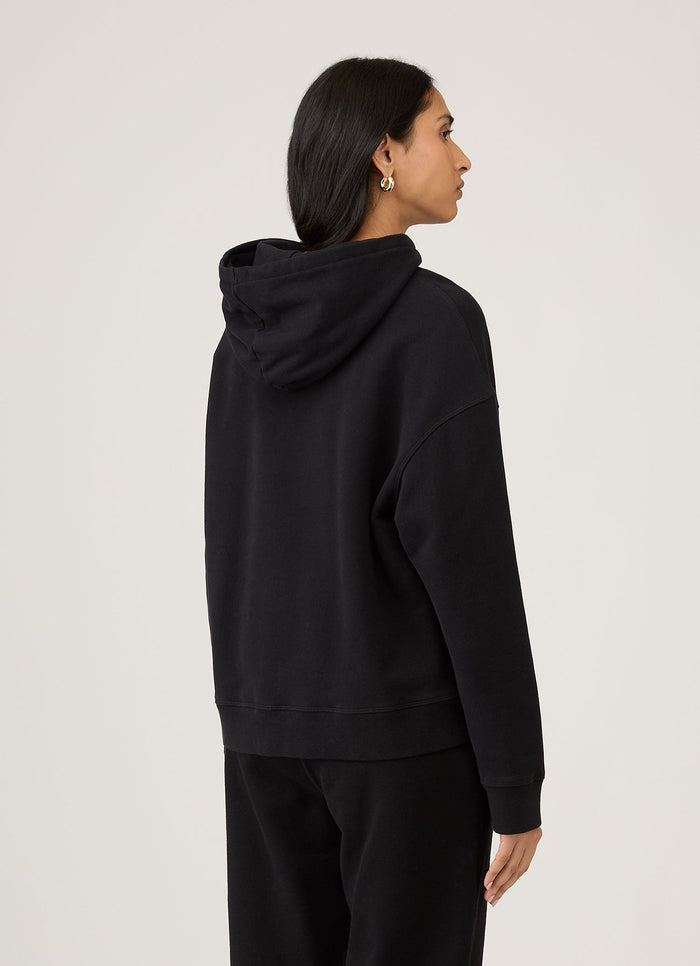 Women's Loopback Hoodie in Black