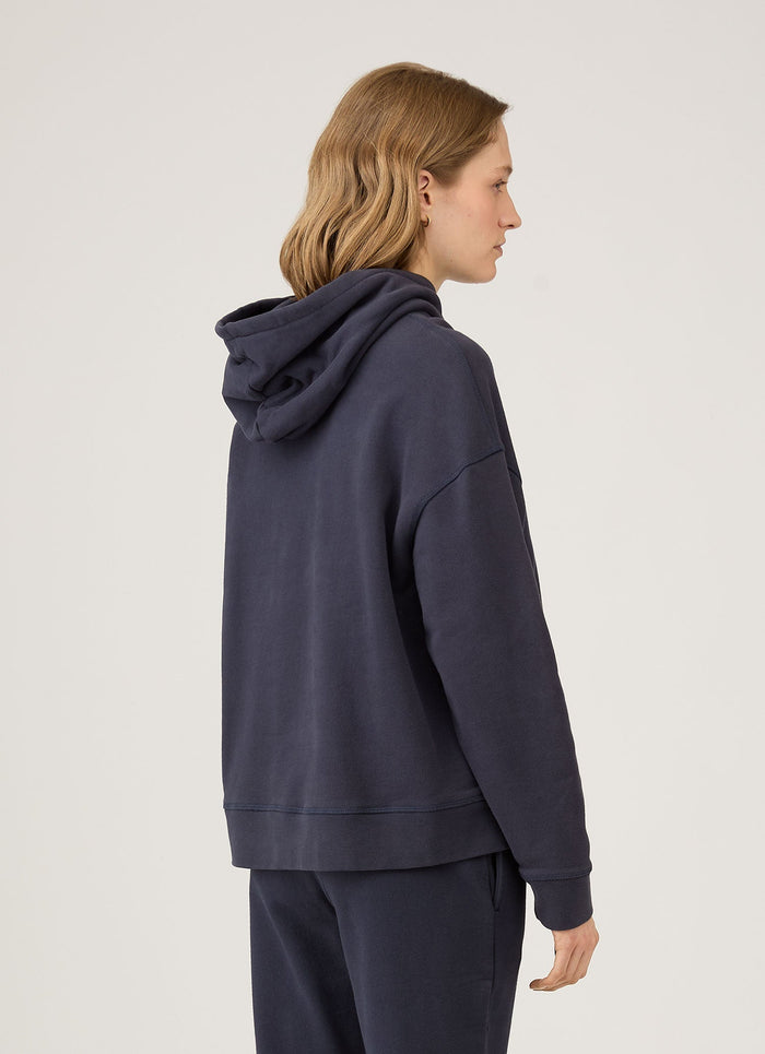 Women's Loopback Hoodie in Navy