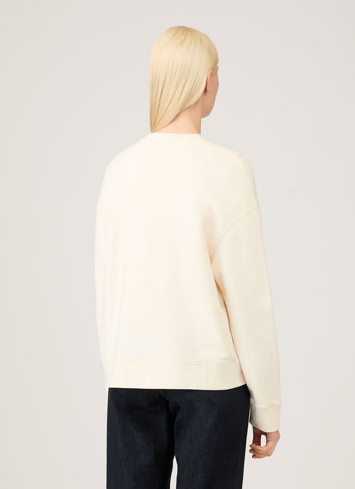 Women's Relaxed Loopback Sweatshirt in Undyed