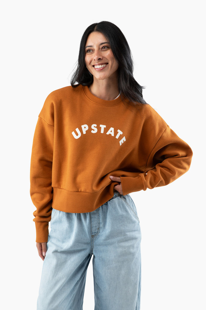 Women's Upstate Arch Heavyweight Sweatshirt - Clay / Ivory