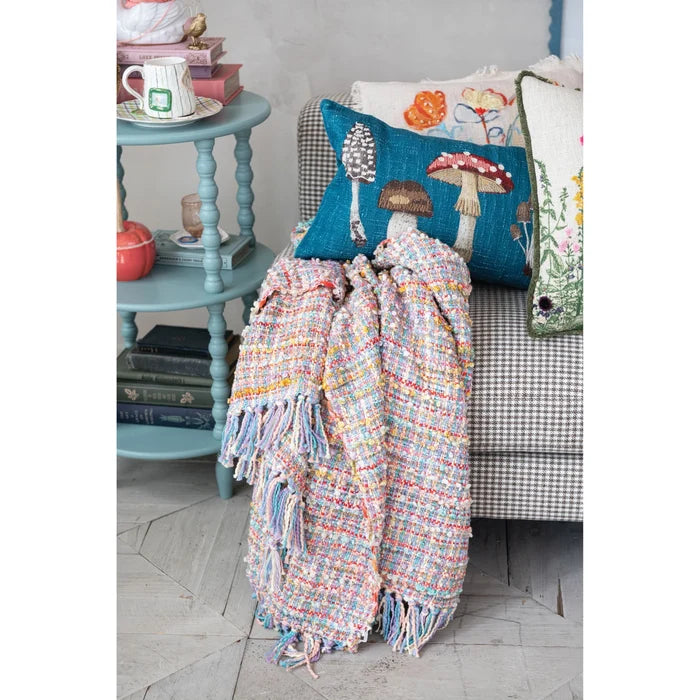 Woven Throw with Fringe - Madison's Niche