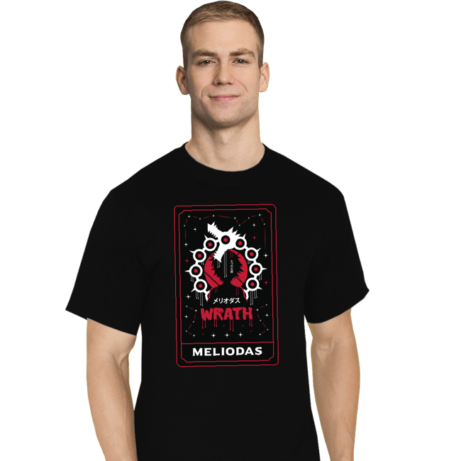 Shirts T-Shirts, Tall / Large / Black Wrath Dragon Sin Tarot
