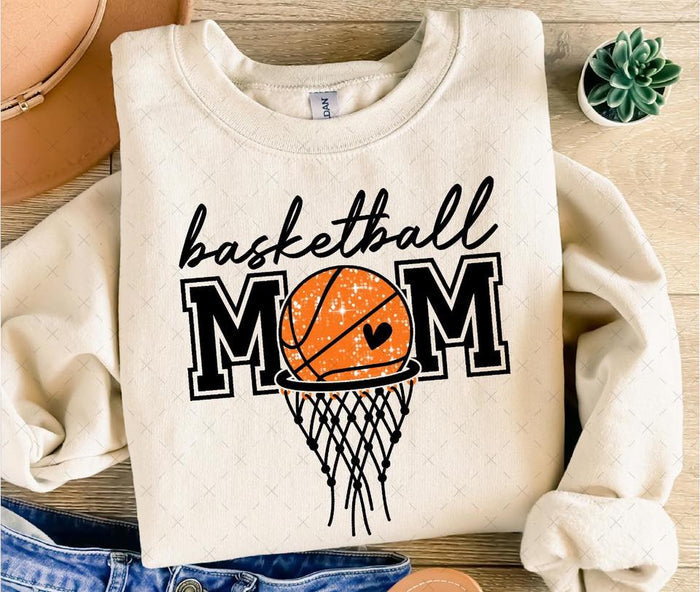WS Basketball Mom Graphic Sweatshirt Womens Apparel