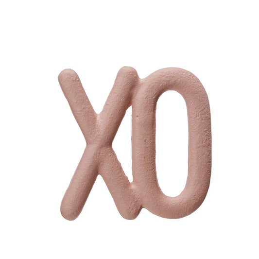 "XO" Pink Cast Iron Trivet - Madison's Niche