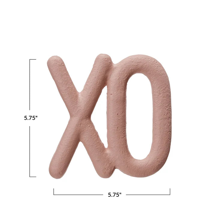 "XO" Pink Cast Iron Trivet - Madison's Niche