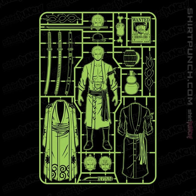 Daily_Deal_Shirts Magnets / 3"x3" / Black Zoro Model Sprue